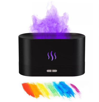 Aroma Diffuser With Flame Light Mist Humidifier Aromatherapy