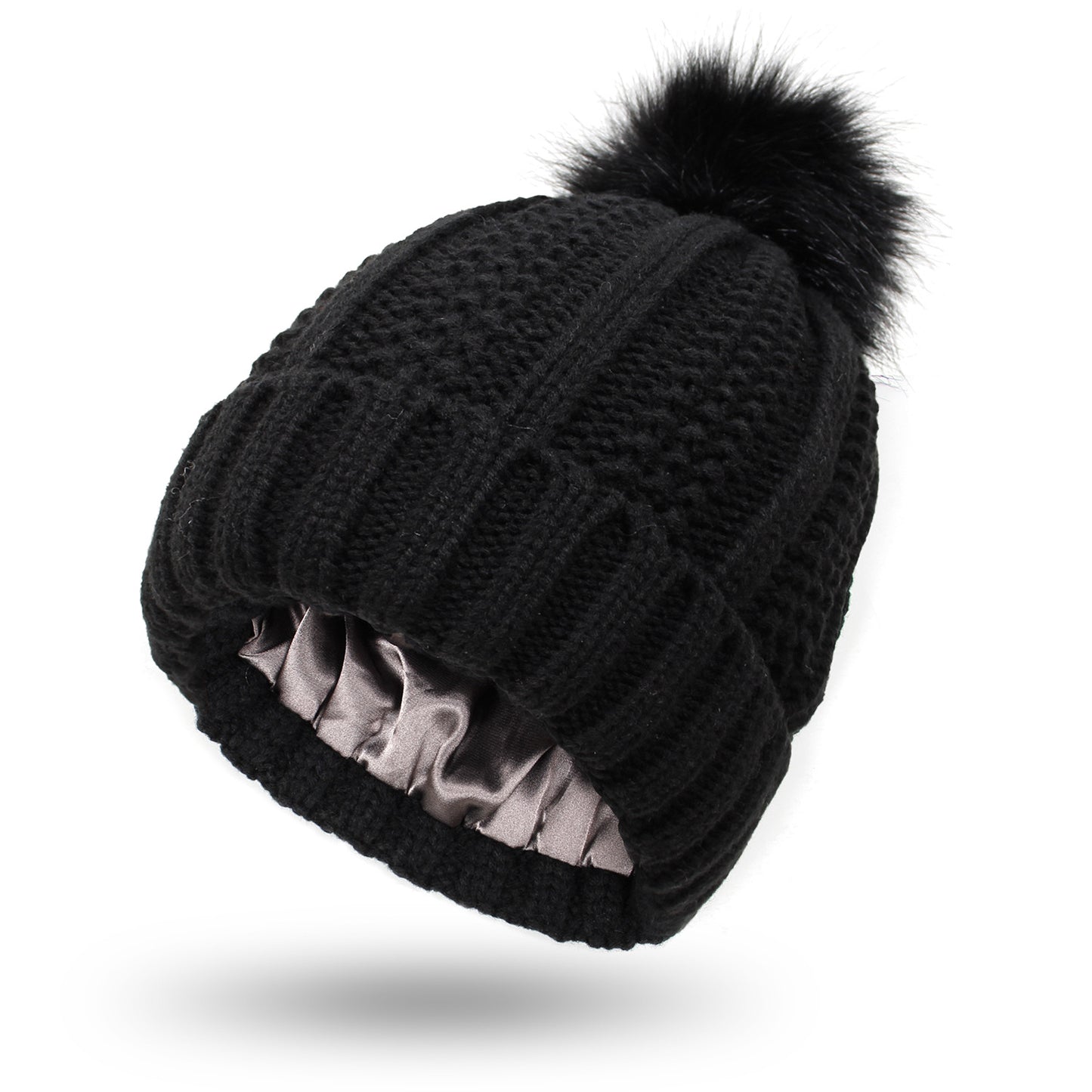 Winter Knitted Hats Fashion Stretchy Lined Skull Hats