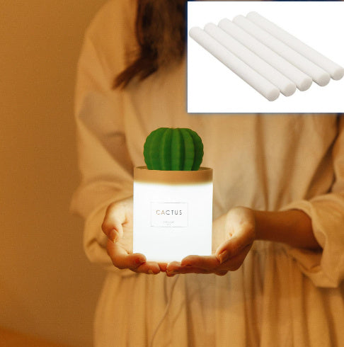 Air Humidifier Soft LED Light Cactus Ultrasonic Aroma
