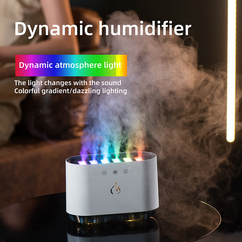Dynamic Flame Humidifier USB Portable H20 Smart Ultrasonic