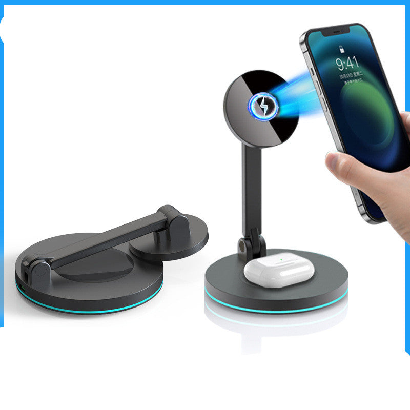 Compatible with Apple , 2 In 1 Magnetic Wireless Charger