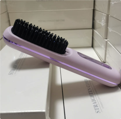 2 In 1 Straight Hair Comb Wireless Hair Straightener Brush