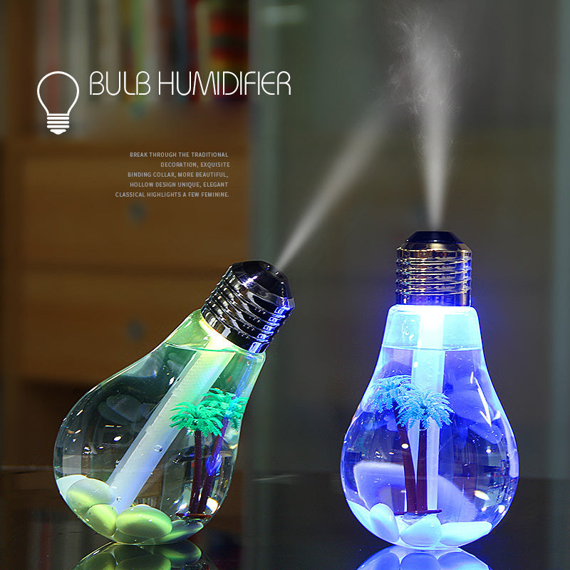Colorful Light Bulb Humidifier Air Ultrasonic Diffuser