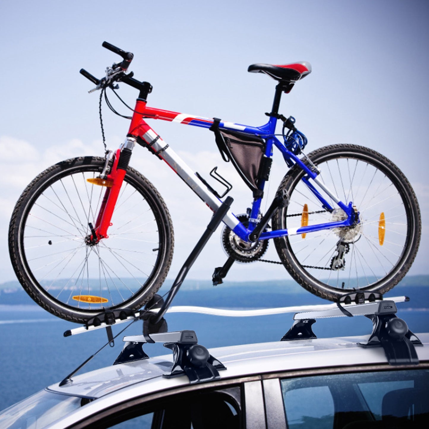47.24in Universal Top Roof Rack Cross Bar Cargo Carrier