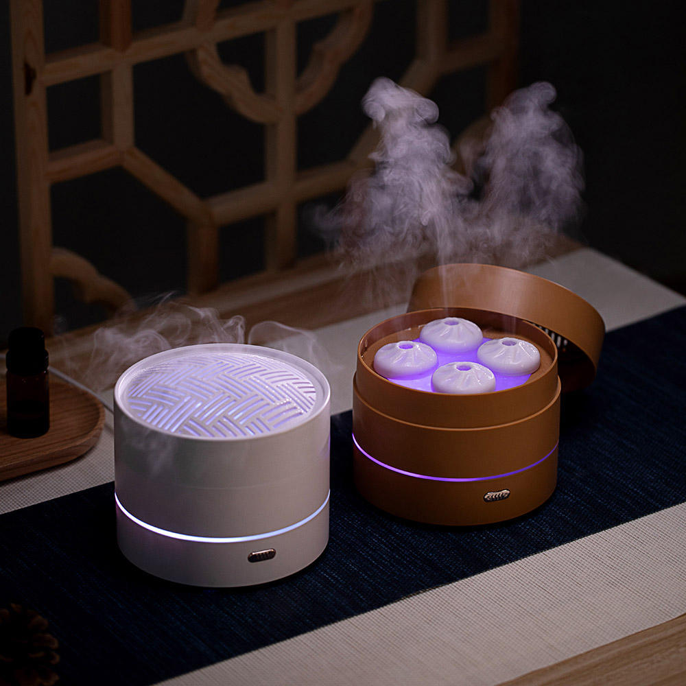 1pc Unique Four Spray Design Steaming Bun Aroma Diffuser Air Humidifier