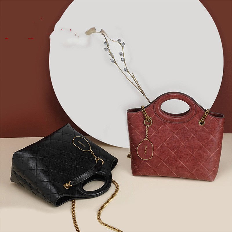 Bag Women New Fashion Ins Lingge Chain Bag Simple