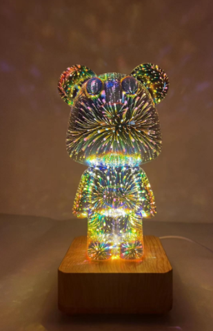 3D Firework Lamp Artwork Decorations Night Light
