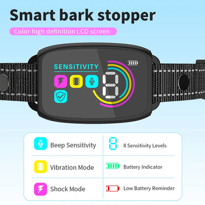 Smart Automatic Anti Barking Dog Collar Rechargeable Bark Stopper