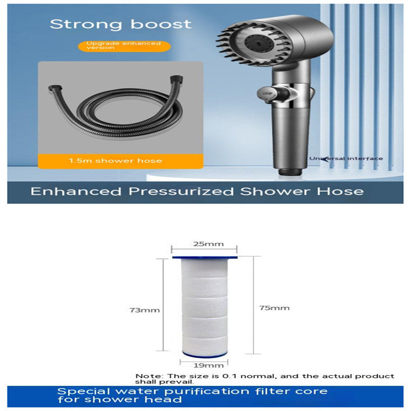 The Third Gear Adjustable Strong Supercharged Shower Head