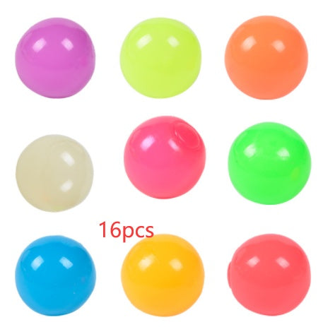 Luminous Sticky Ball Toys Sticky Wall Home Party Games