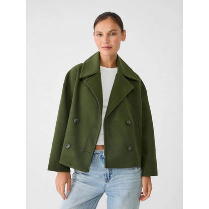 Ins Double-breasted Lapel Blazer Jacket Fashion Loose