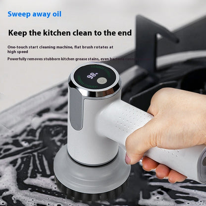 Multifunctional Smart Display Electric Cleaning Brush Wireless Kitchen