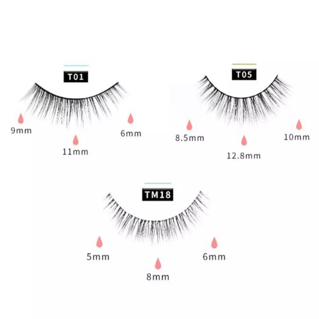 Reusable Magnetic Self-Adhesive Eyelashes No Eyeliner Or Glue Needed