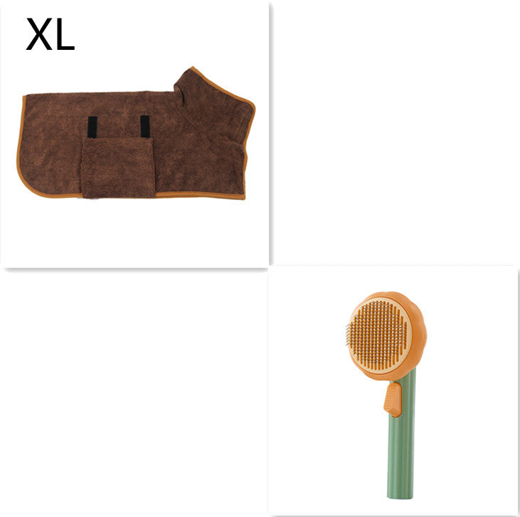 New Pet Cat Brush Self-cleaning Comb Looper