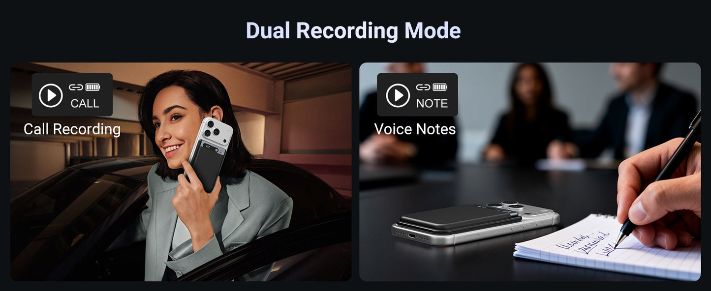 MECHEN 64GB  AI Voice Recorder, AI Notetaking Device