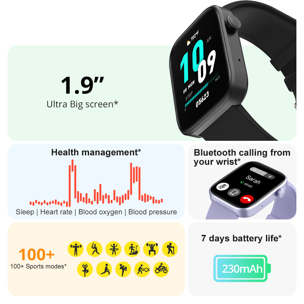 Sports Heart Rate Meter Step IP67 Waterproof Watch