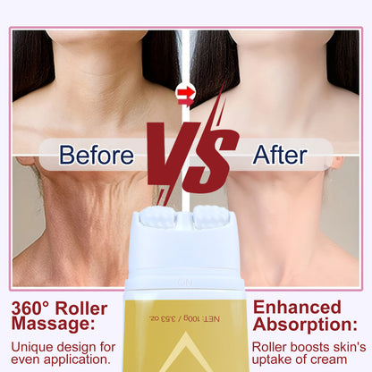 Neck Firming Roller Cream Lifts Dilutes Neck Lines Deeply