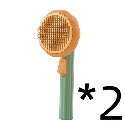 New Pet Cat Brush Self-cleaning Comb Looper