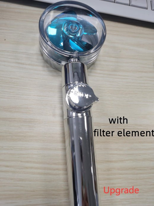 New Turbo Propeller Shower Head Water Saving High Pressure