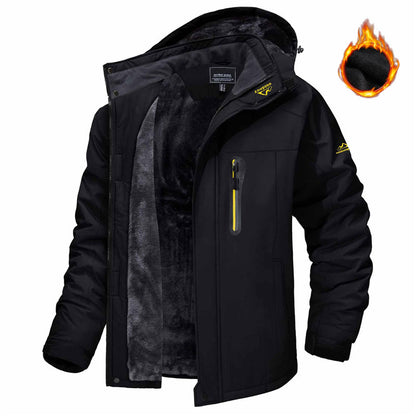 Winter Hooded Jacket Fashion Casual Warm Fleece Coat