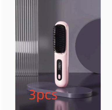 2 In 1 Straight Hair Comb Wireless Hair Straightener Brush