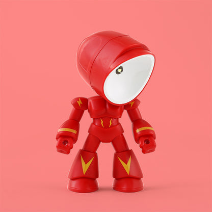 Cute LED Hero Table Lamp Mini Portable Cool Cute Robot