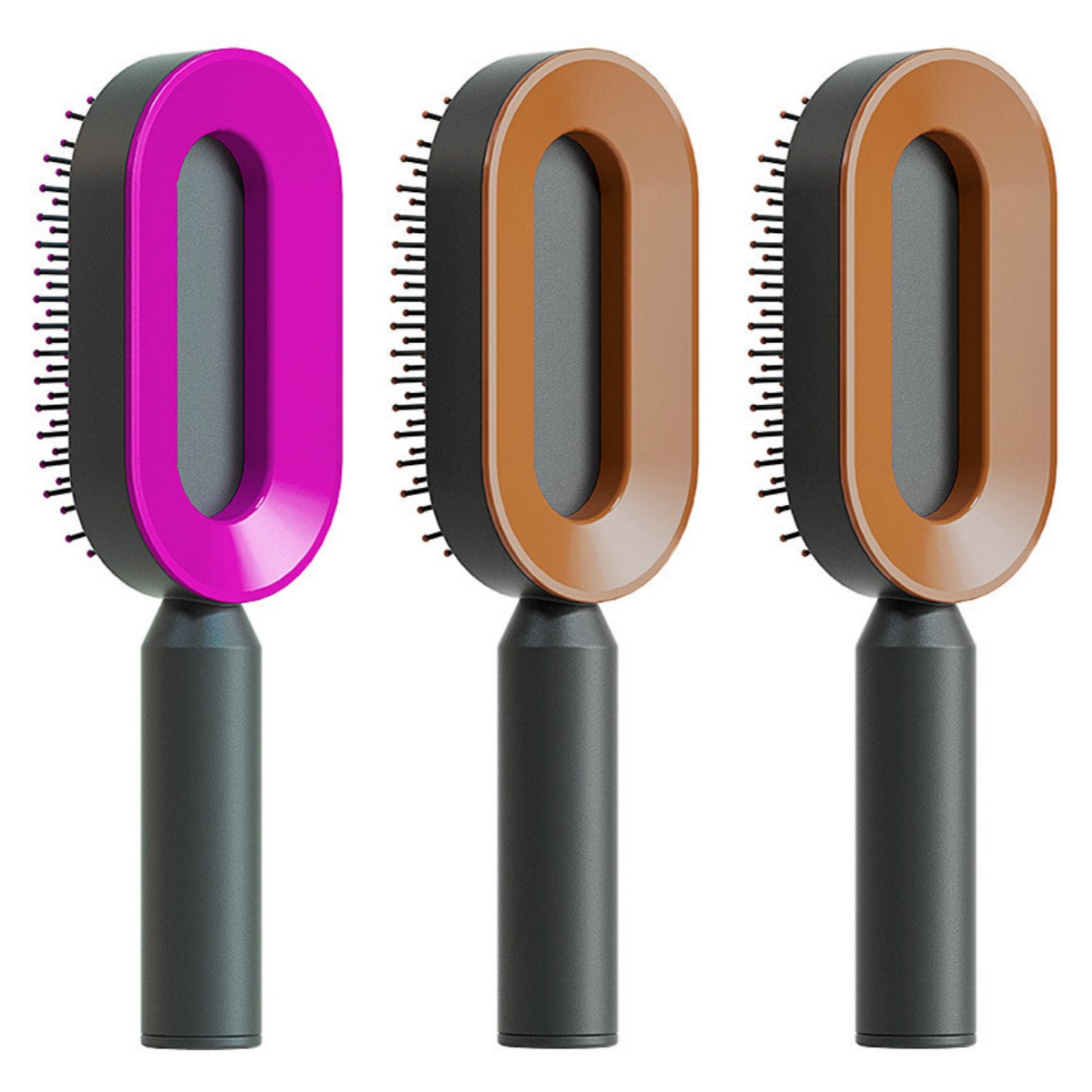 Self Cleaning Hair Brush For Women One-key Cleaning Hair Loss