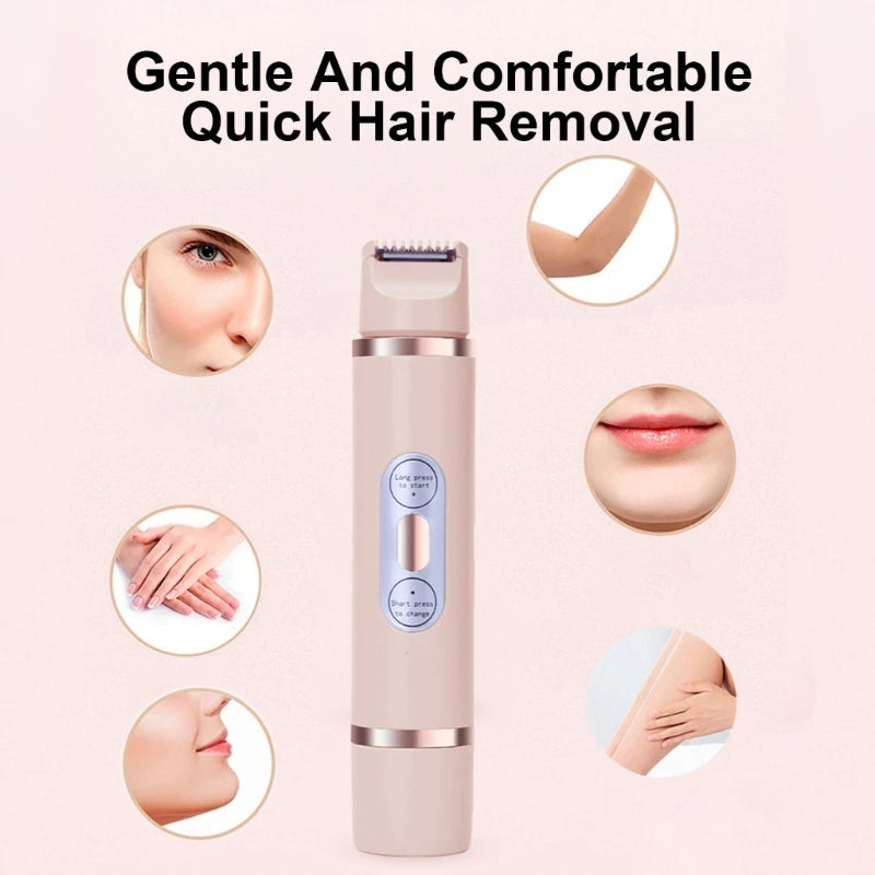 Dual-Head Electric Shaver Painless Women's Epilator