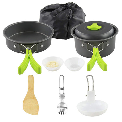 Camping Cookware Kit Outdoor Cooking Set Outdoor