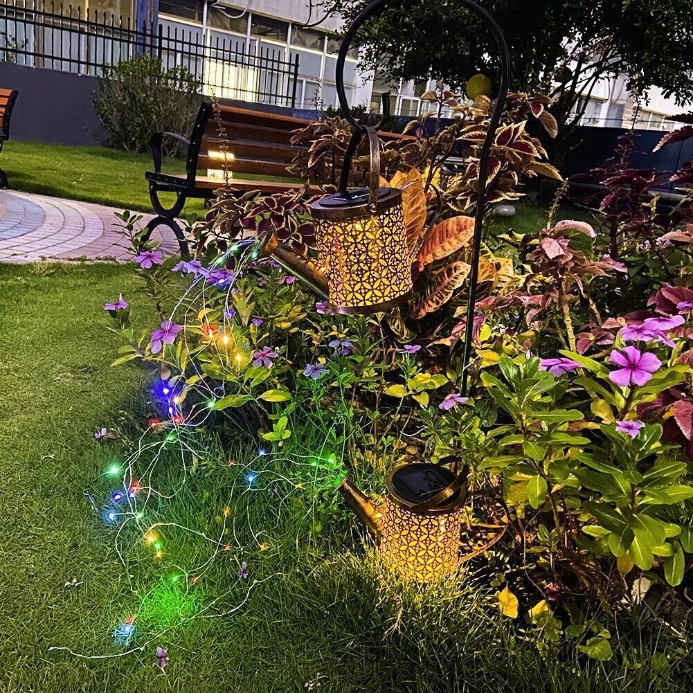 Watering Can Lights, Copper Solar Garden Lights