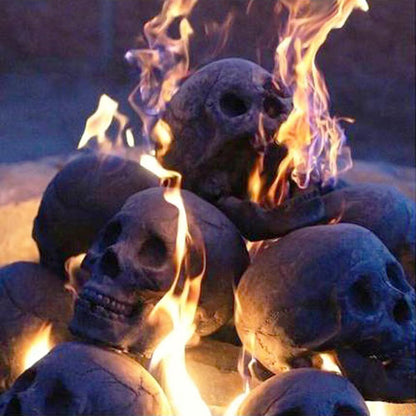 Skull Halloween Barbecue Fire Ornament Design Decoration