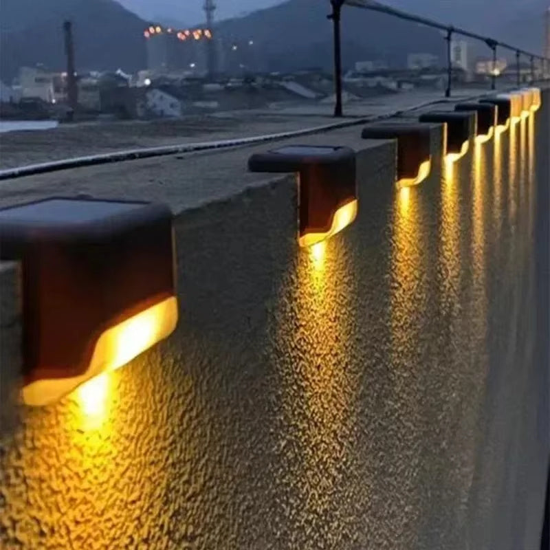 4 Solar LED Bright Deck Lights Outdoor Garden Patio Railing Decks Path Lighting Outdoor
