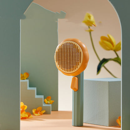 New Pet Cat Brush Self-cleaning Comb Looper