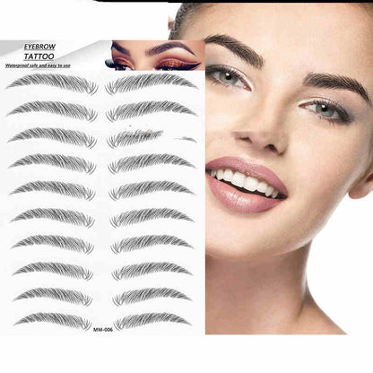 Water-based Hair-liked Authentic Eyebrow Tattoo Sticker Waterproof