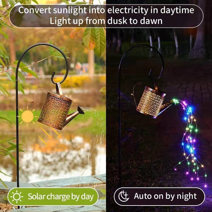 Watering Can Lights, Copper Solar Garden Lights