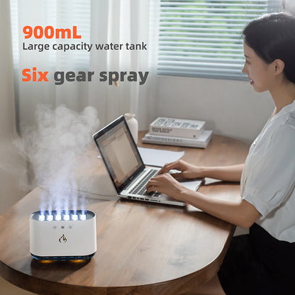 Dynamic Flame Humidifier USB Portable H20 Smart Ultrasonic