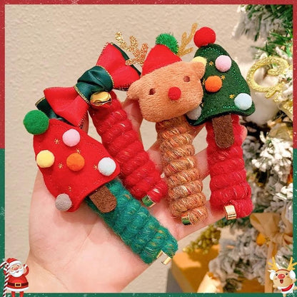 Cute Girls Elastic Rubber Band Christmas Headwear