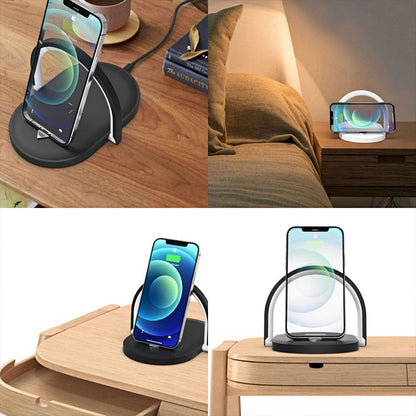 ﻿﻿3 In 1 Foldable Wireless Charger Night Light Wireless Charging Station LED