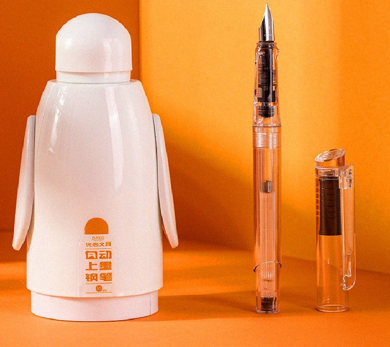 Youshang Big White Automatic Ink On Ink Blotting Pen Students