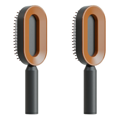 Self Cleaning Hair Brush For Women One-key Cleaning Hair Loss