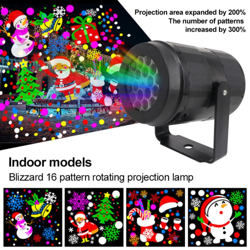 Christmas Party Lights Snowflake Projector Light Led Stage Light