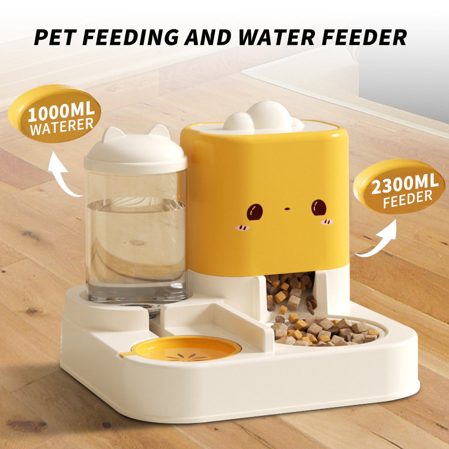 1 Piece Cartoon Cloud Cat Ear Feeding And Water Feeding