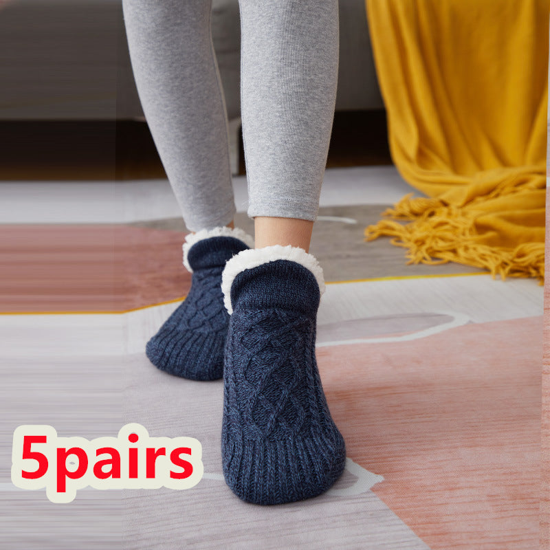 Winter Woolen Socks Women Thicken Warm Home Bedroom Socks