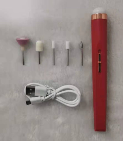 5 in1 Manicure Machine Set Electric Nail Drill Polisher Cordless