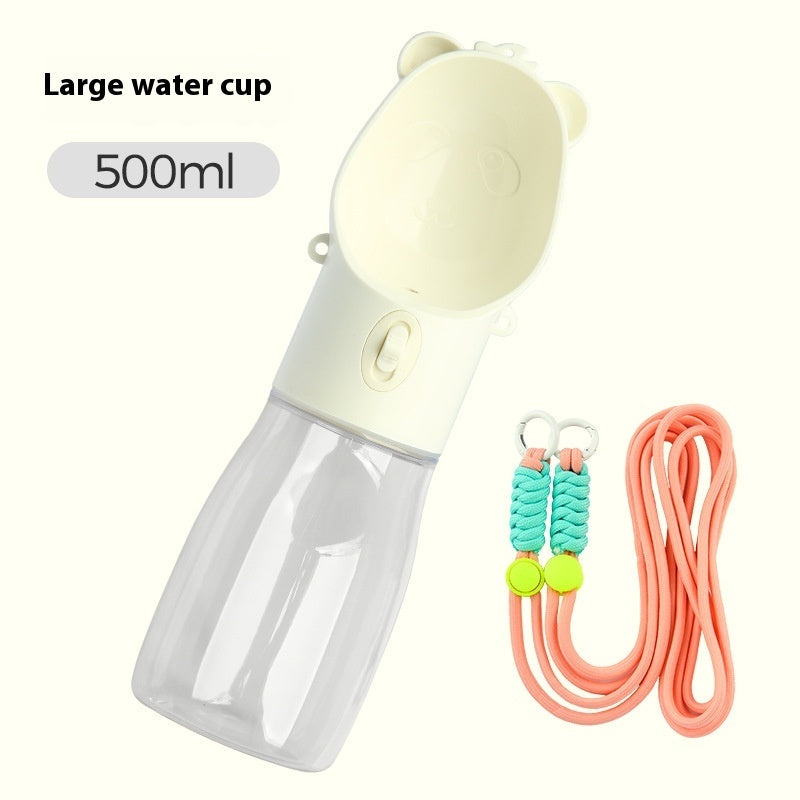 2 In 1 Portable Dog Water Bottle Outdoor Drinking Bowl