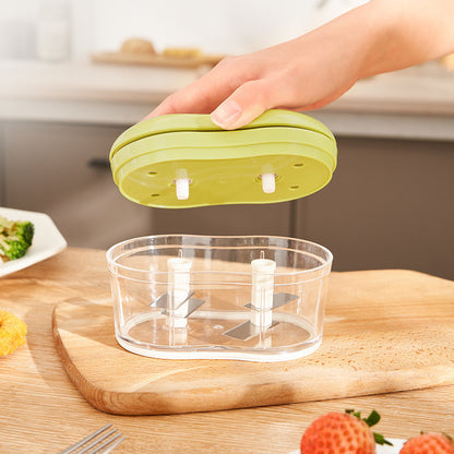 Household Multi-function Hand Push Garlic Press