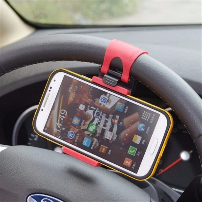 Car Steering Wheel Phone Clip Mount Holder Universal