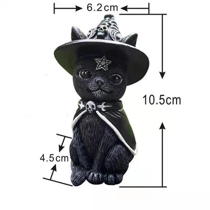 Halloween Magic Cat Resin Crafts Ornaments