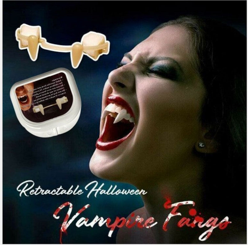 Halloween Retractable Vampire Teeth Dentures