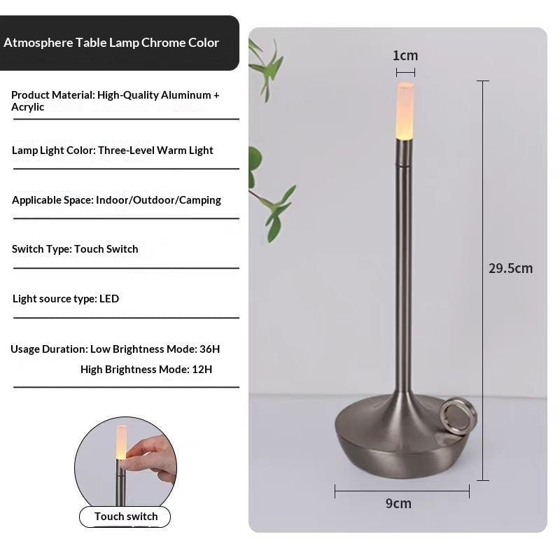 LED Candle Charging Restaurant Bar Lamp Desktop Decoration